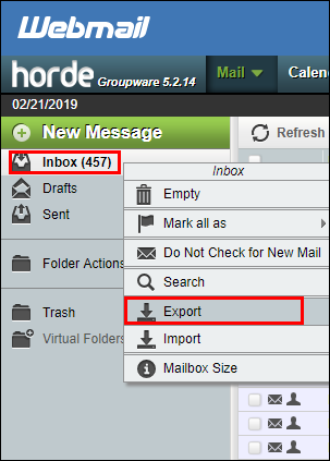 export-horde-emails-to-outlook