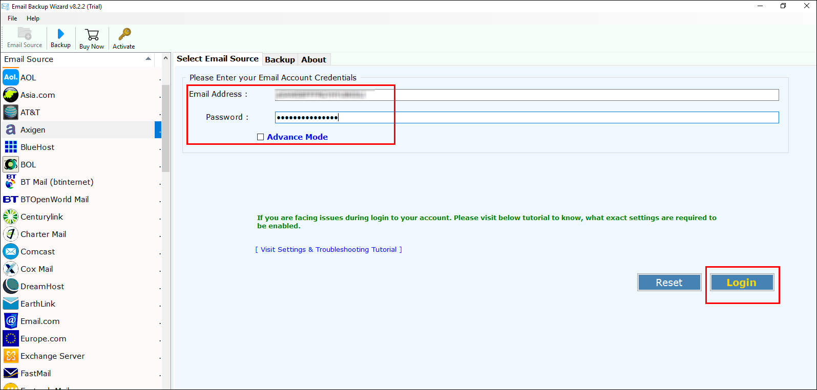 Import Axigen email to Outlook PST