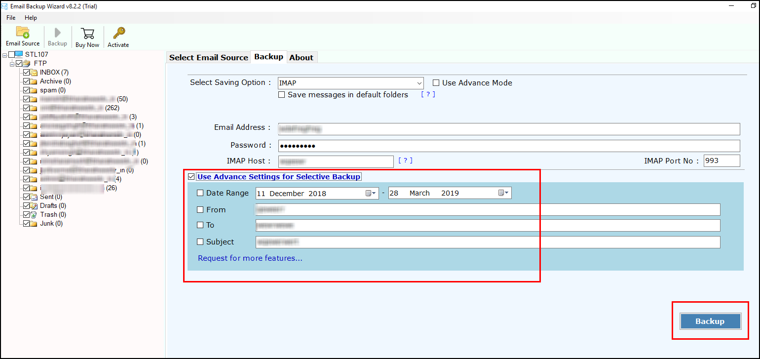 migrate FTP emails to GoDaddy mailbox