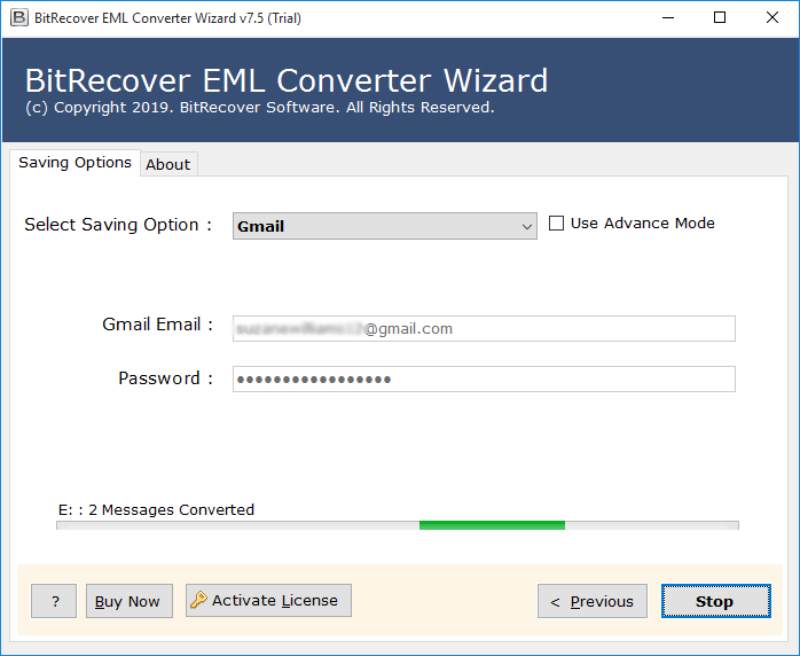 eml conversion starts