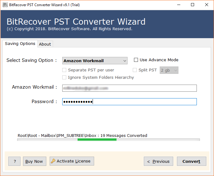 pst conversion starts